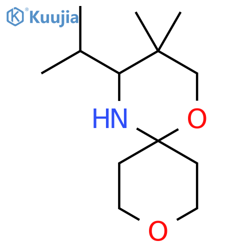 3,3-dimethyl-4-(propan-2-yl)-1,9-dioxa-5-azaspiro5.5undecane structure