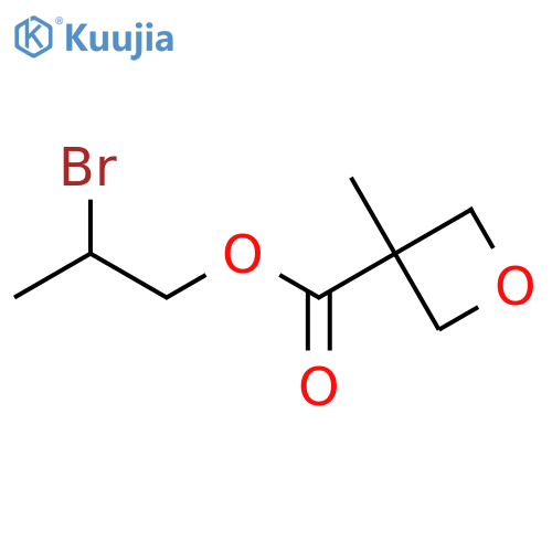 2-bromopropyl 3-methyloxetane-3-carboxylate structure