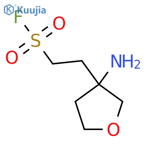 2-(3-aminooxolan-3-yl)ethane-1-sulfonyl fluoride structure