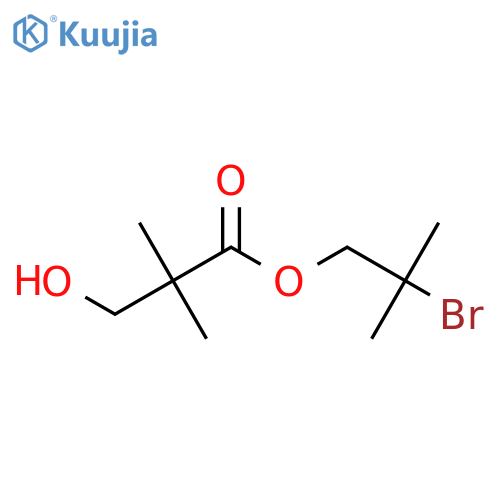 2-bromo-2-methylpropyl 3-hydroxy-2,2-dimethylpropanoate structure