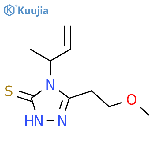 4-(but-3-en-2-yl)-5-(2-methoxyethyl)-4H-1,2,4-triazole-3-thiol structure