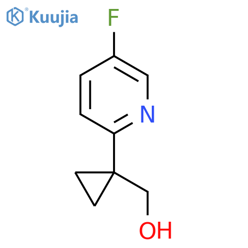 1-(5-fluoropyridin-2-yl)cyclopropylmethanol structure