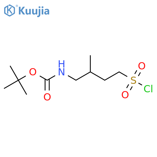 tert-butyl N-4-(chlorosulfonyl)-2-methylbutylcarbamate structure