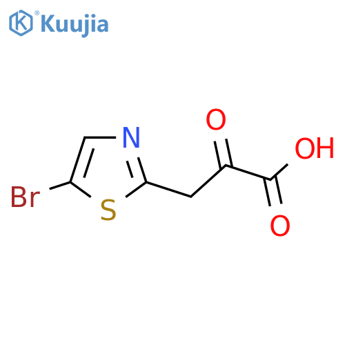 3-(5-bromo-1,3-thiazol-2-yl)-2-oxopropanoic acid structure