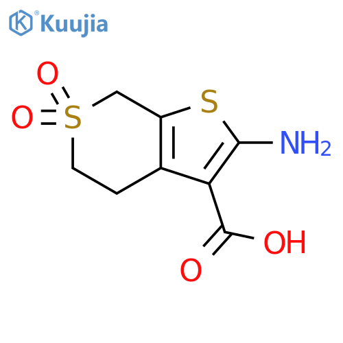 2-amino-6,6-dioxo-4H,5H,7H-6lambda6-thieno2,3-cthiopyran-3-carboxylic acid structure