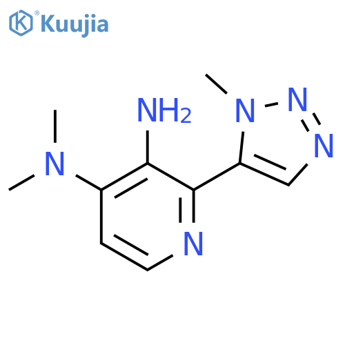 N4,N4-dimethyl-2-(1-methyl-1H-1,2,3-triazol-5-yl)pyridine-3,4-diamine structure
