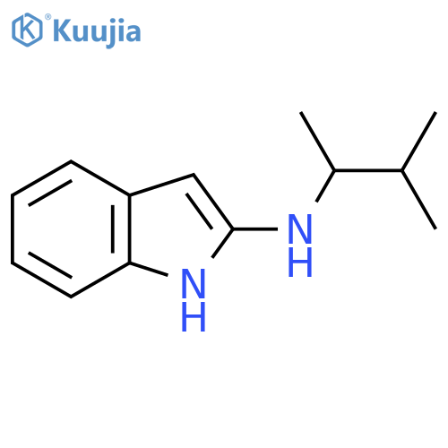 N-(3-methylbutan-2-yl)-1H-indol-2-amine structure