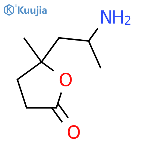 5-(2-aminopropyl)-5-methyloxolan-2-one structure