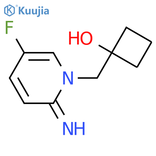 1-[(5-Fluoro-2-imino-1,2-dihydropyridin-1-yl)methyl]cyclobutan-1-ol structure