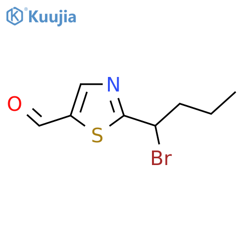 2-(1-Bromobutyl)-1,3-thiazole-5-carbaldehyde structure