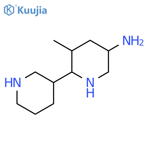 5-Methyl-6-(piperidin-3-yl)piperidin-3-amine structure
