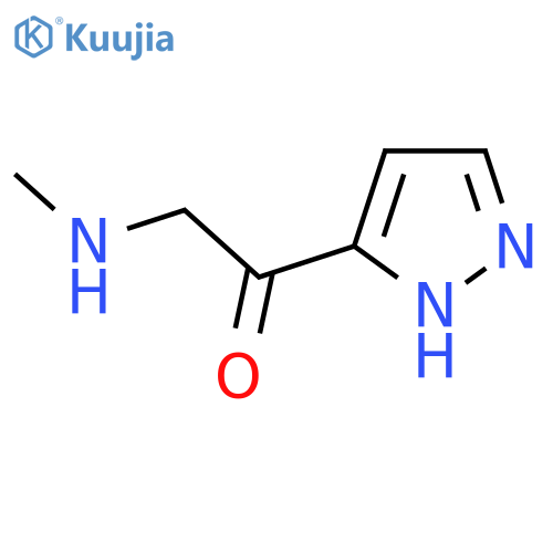 2-(methylamino)-1-(1H-pyrazol-3-yl)ethan-1-one structure