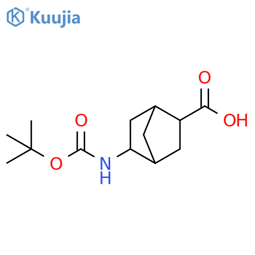 5-{(tert-butoxy)carbonylamino}bicyclo2.2.1heptane-2-carboxylic acid, Mixture of diastereomers structure