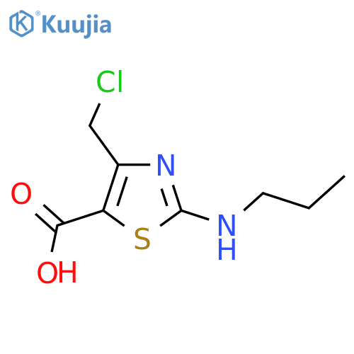 4-(chloromethyl)-2-(propylamino)-1,3-thiazole-5-carboxylic acid structure
