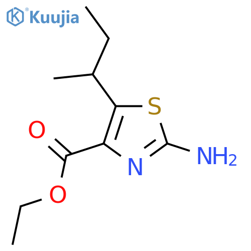 Ethyl 2-amino-5-(butan-2-yl)-1,3-thiazole-4-carboxylate structure