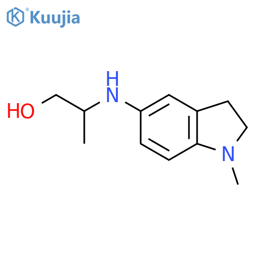2-(1-methyl-2,3-dihydro-1H-indol-5-yl)aminopropan-1-ol structure