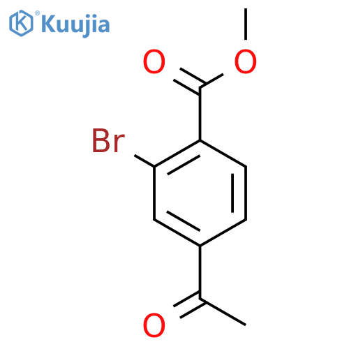 Methyl 4-acetyl-2-bromobenzoate structure