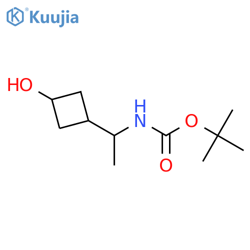 tert-butyl N-[1-(3-hydroxycyclobutyl)ethyl]carbamate structure