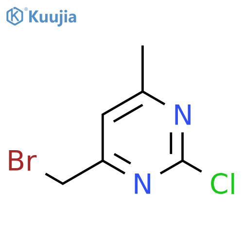4-(bromomethyl)-2-chloro-6-methylpyrimidine structure