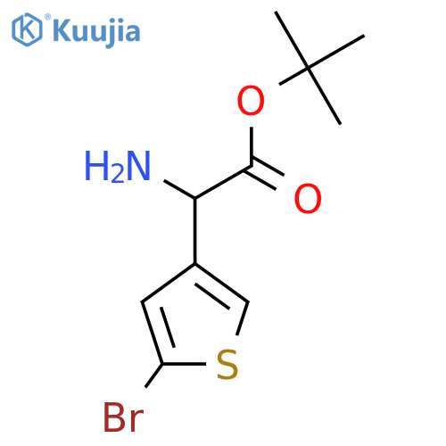 tert-butyl 2-amino-2-(5-bromothiophen-3-yl)acetate structure