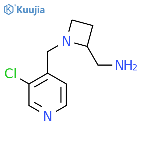 {1-(3-chloropyridin-4-yl)methylazetidin-2-yl}methanamine structure