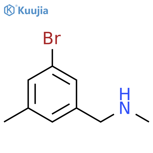1-(3-Bromo-5-methylphenyl)-N-methylmethanamine structure