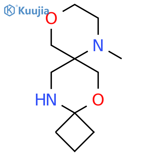 8-methyl-5,11-dioxa-8,14-diazadispiro3.2.5^{7}.2^{4}tetradecane structure
