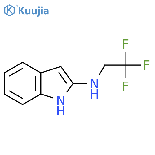 N-(2,2,2-trifluoroethyl)-1H-indol-2-amine structure