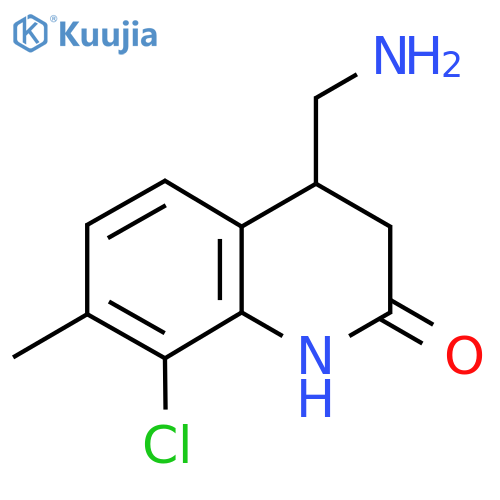 4-(aminomethyl)-8-chloro-7-methyl-1,2,3,4-tetrahydroquinolin-2-one structure
