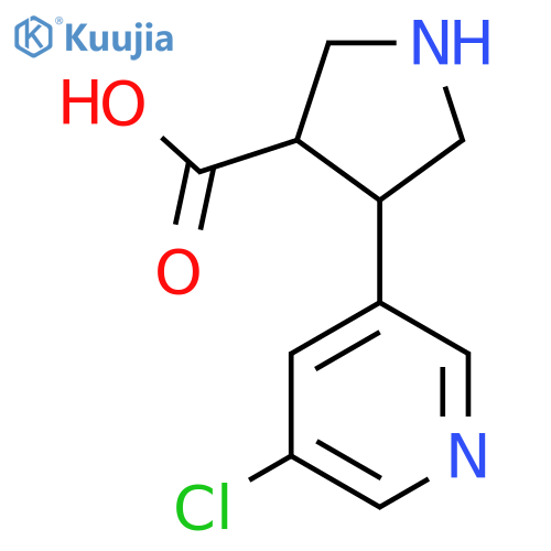 4-(5-chloropyridin-3-yl)pyrrolidine-3-carboxylic acid structure