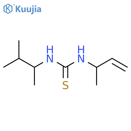 3-(but-3-en-2-yl)-1-(3-methylbutan-2-yl)thiourea structure