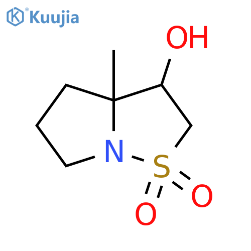 3-Hydroxy-3a-methylhexahydropyrrolo[1,2-b]isothiazole 1,1-dioxide structure
