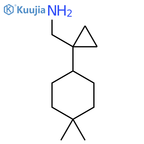 1-(4,4-dimethylcyclohexyl)cyclopropylmethanamine structure