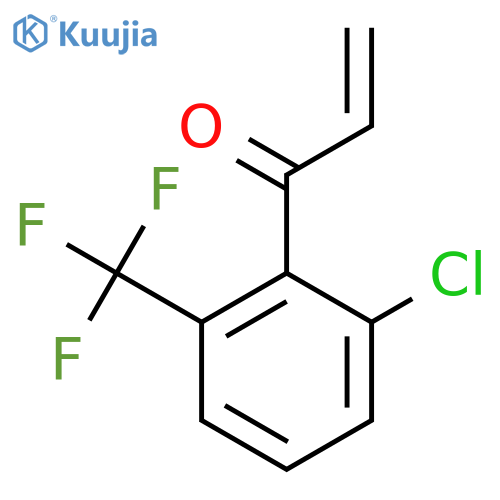 1-2-chloro-6-(trifluoromethyl)phenylprop-2-en-1-one structure