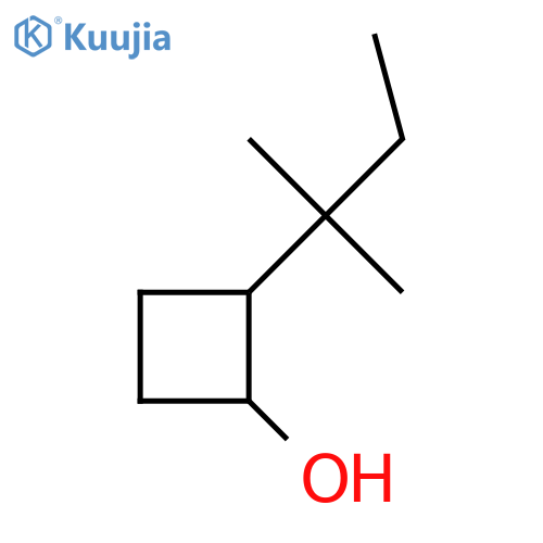 2-(2-methylbutan-2-yl)cyclobutan-1-ol structure