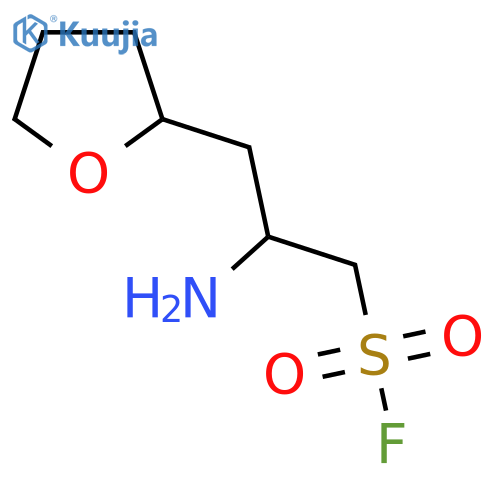2-amino-3-(oxolan-2-yl)propane-1-sulfonyl fluoride structure