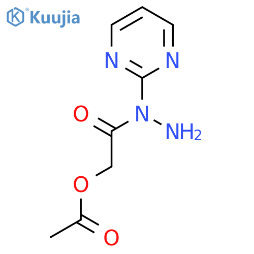 N-(pyrimidin-2-yl)hydrazinecarbonylmethyl acetate structure