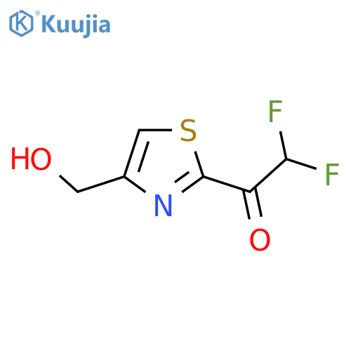 2,2-difluoro-1-4-(hydroxymethyl)-1,3-thiazol-2-ylethan-1-one structure