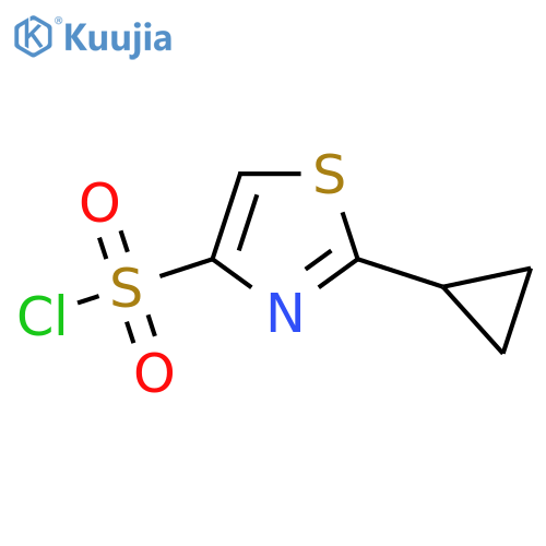 2-cyclopropyl-1,3-thiazole-4-sulfonyl chloride structure