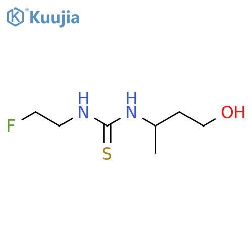 3-(2-fluoroethyl)-1-(4-hydroxybutan-2-yl)thiourea structure
