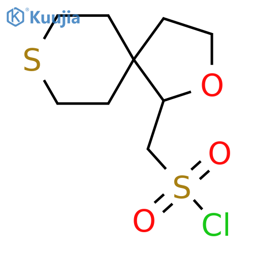 {2-oxa-8-thiaspiro4.5decan-1-yl}methanesulfonyl chloride structure