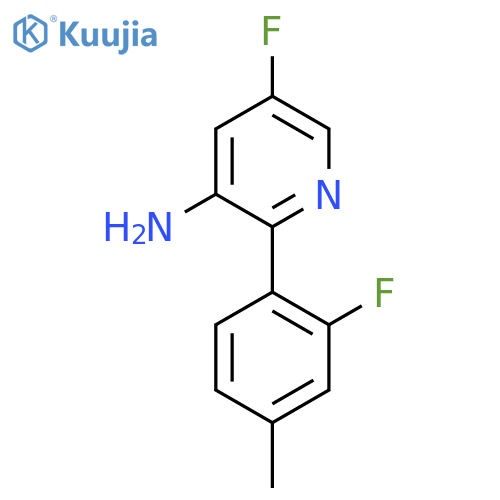 5-fluoro-2-(2-fluoro-4-methylphenyl)pyridin-3-amine structure