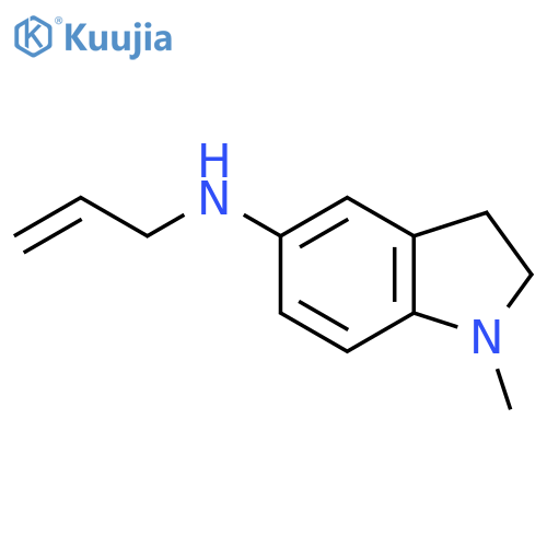 1-methyl-N-(prop-2-en-1-yl)-2,3-dihydro-1H-indol-5-amine structure