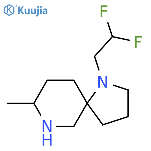 1-(2,2-difluoroethyl)-8-methyl-1,7-diazaspiro4.5decane structure