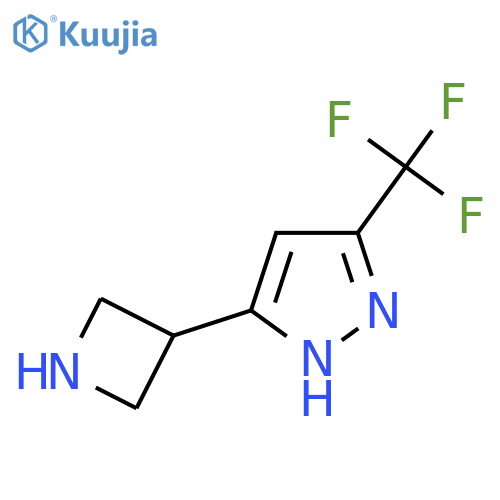 5-(azetidin-3-yl)-3-(trifluoromethyl)-1H-pyrazole structure