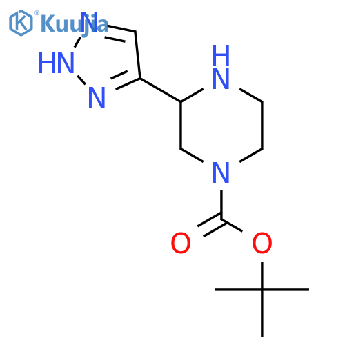 tert-butyl 3-(1H-1,2,3-triazol-4-yl)piperazine-1-carboxylate structure