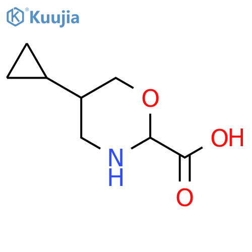 5-cyclopropyl-1,3-oxazinane-2-carboxylic acid structure