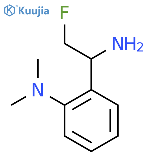 2-(1-amino-2-fluoroethyl)-N,N-dimethylaniline structure