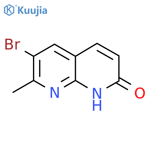 6-bromo-7-methyl-1,2-dihydro-1,8-naphthyridin-2-one structure