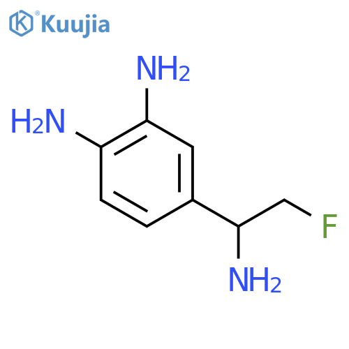 4-(1-Amino-2-fluoroethyl)benzene-1,2-diamine structure